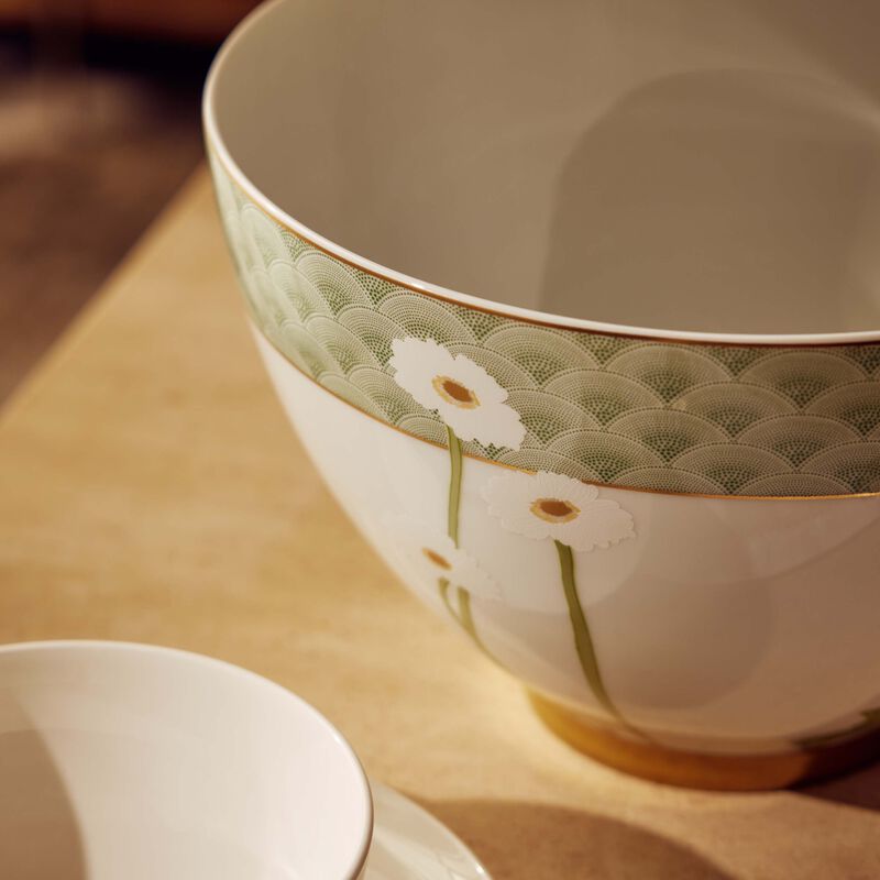 bernardaud praiana salad bowl green 27cm