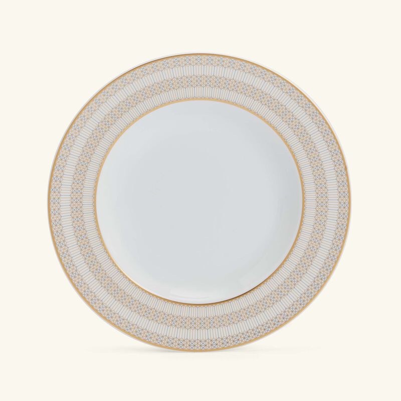 baccarat arcadia soup plate gold   platinum 23cm set of 2