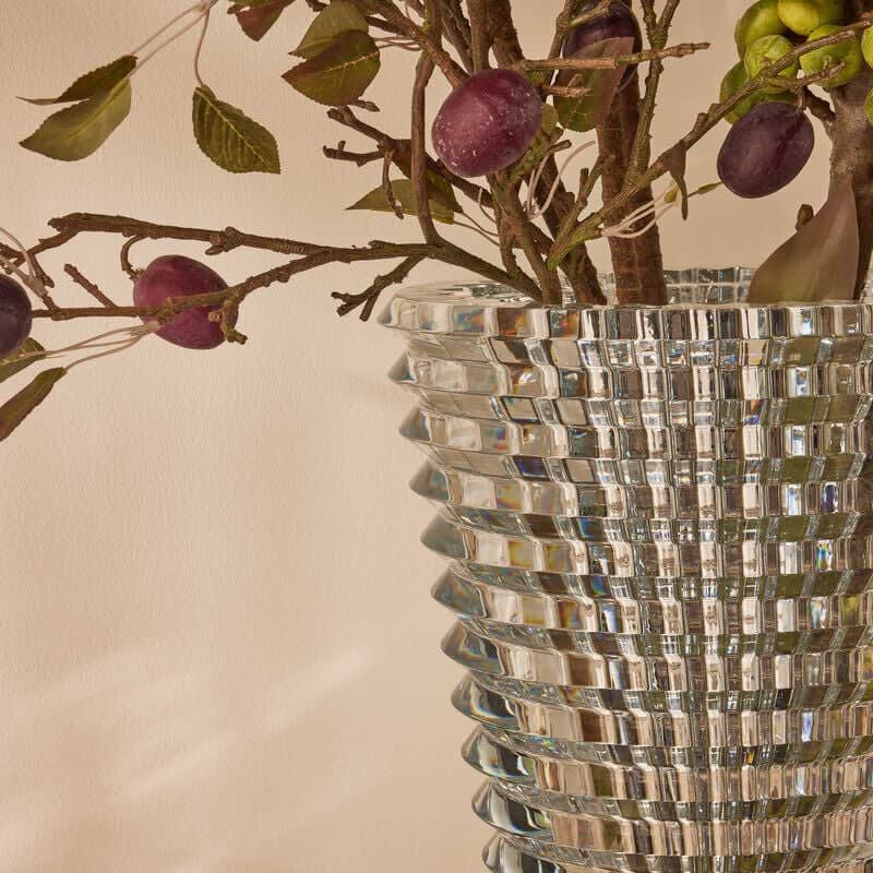 baccarat eye vase round large clear