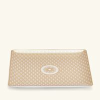 كريستوفل صينية مالميزون إمبيريال مستطيلة مطلية بالذهب قياس 17   15 سم