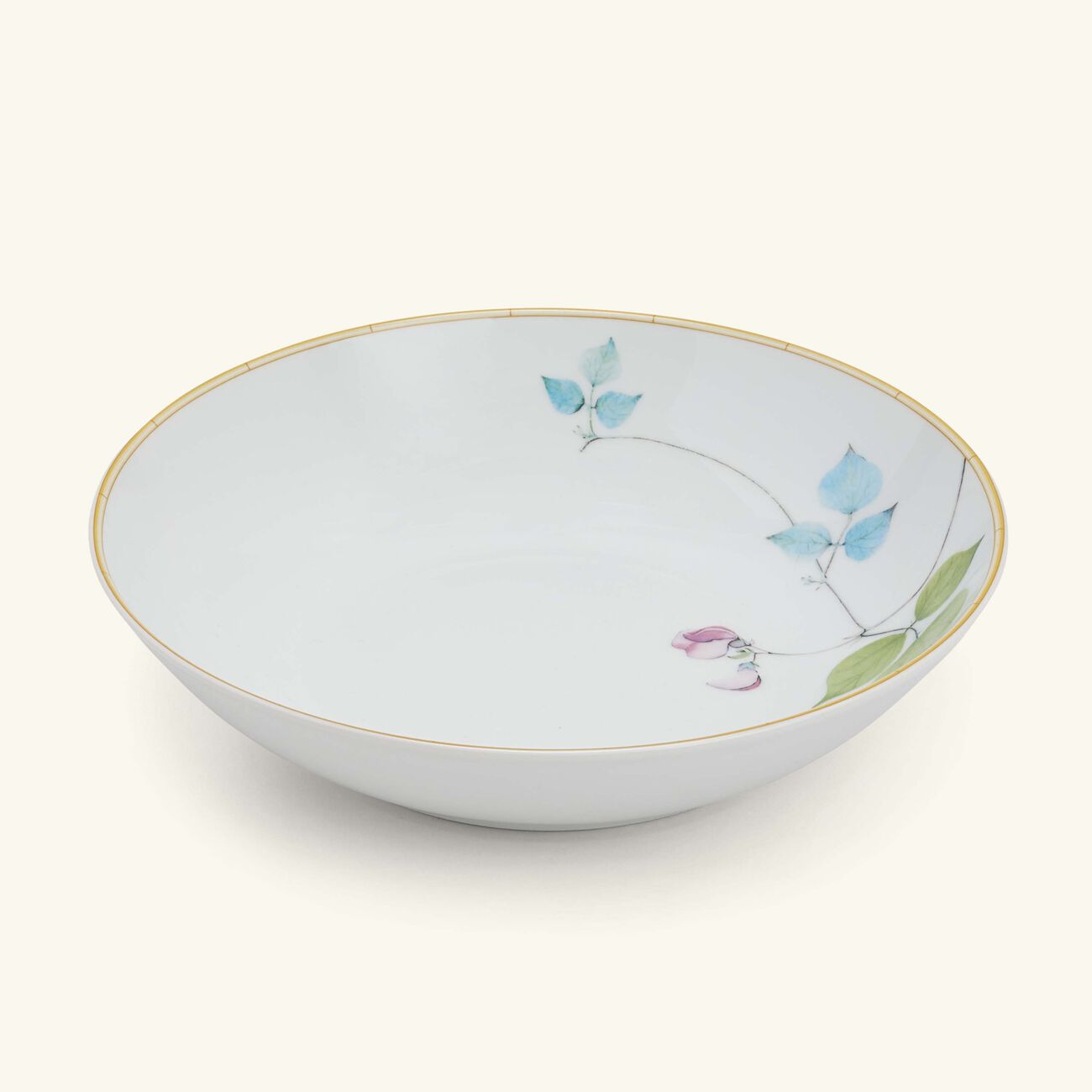 bernardaud jardin indien soup plate round white 19cm
