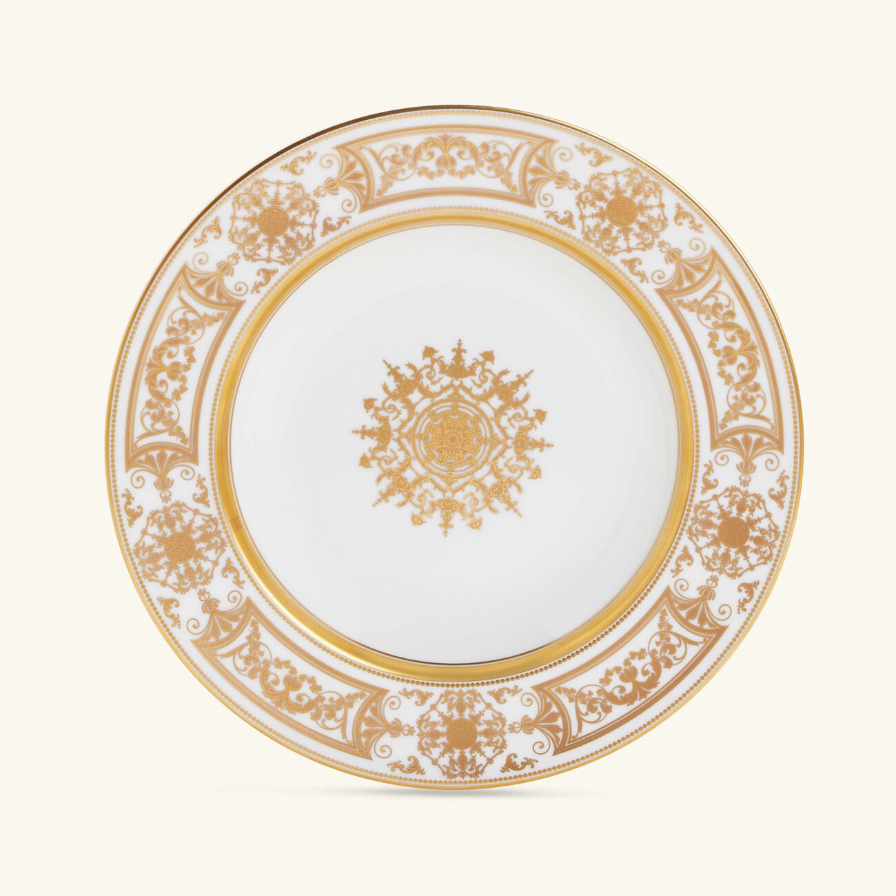 Aux Rois Soup Plate Round Gold 22cm bernardaud aux rois soup plate round gold 22cm