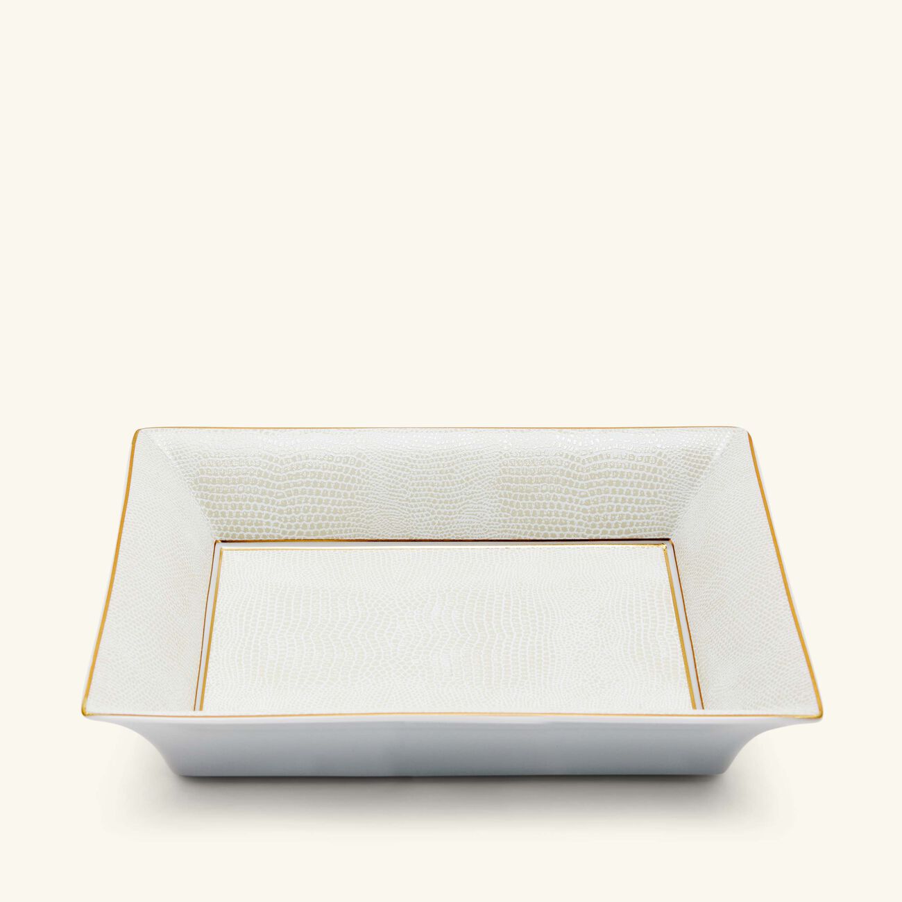Sauvage Or Ashtray Rectanguler Small White bernardaud sauvage or ashtray rectanguler small white