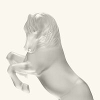 لاليك منحوتة الحصان تيرامينيرال كبيرة شفافة