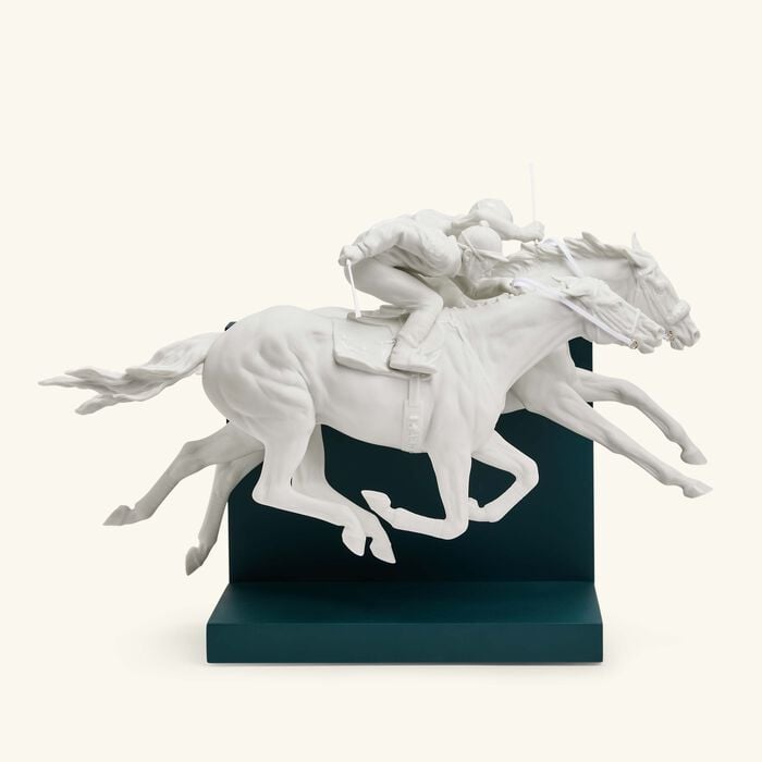 Horse Race Sculpture Medium White lladro horse race sculpture medium white