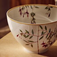 bernardaud jardin indien salad bowl white 26cm