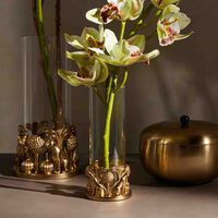 Leopard & The Lake Vase Small Gold ira udaipur leopard the lake vase small gold