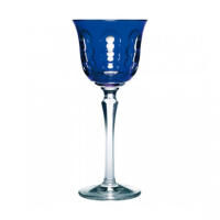كأس نبيذ كريستال كوالي أزرق, small