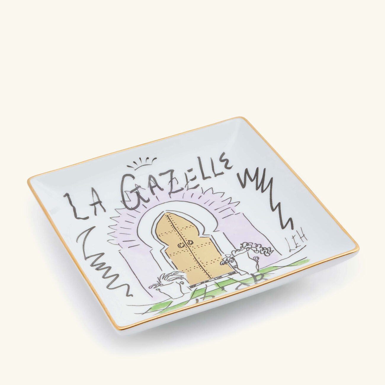 جينوري 1735 صينية لا غازيل دور مرتفعة الحواف