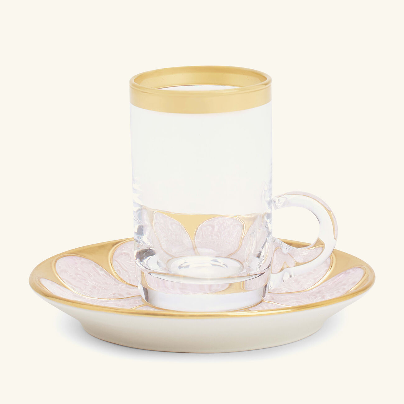 Amour Arabic Tea Cup & Saucer Clear villari amour arabic tea cup saucer clear