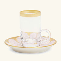 Amour Arabic Tea Cup & Saucer Clear villari amour arabic tea cup saucer clear