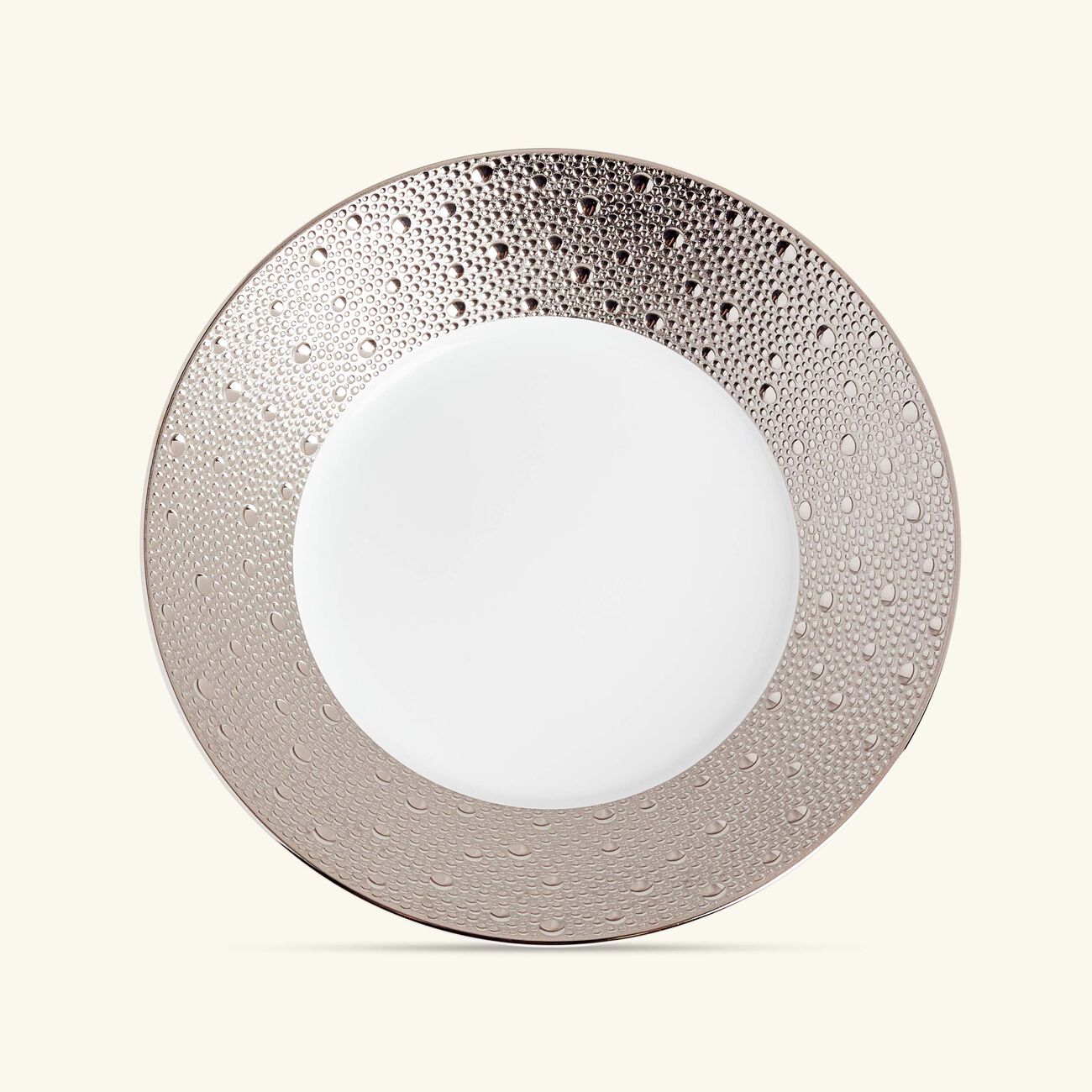 bernardaud ecume serving bowl silver 25cm