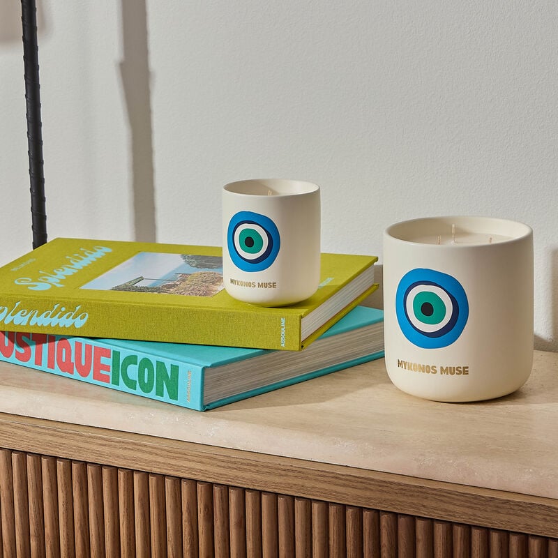 assouline mykonos muse candle