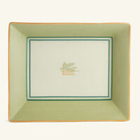 etro pegaso trinket tray rectangular small green