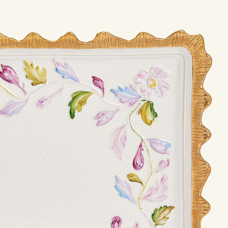 Taormina Serving Tray Rectangular Large White villari taormina serving tray rectangular large white