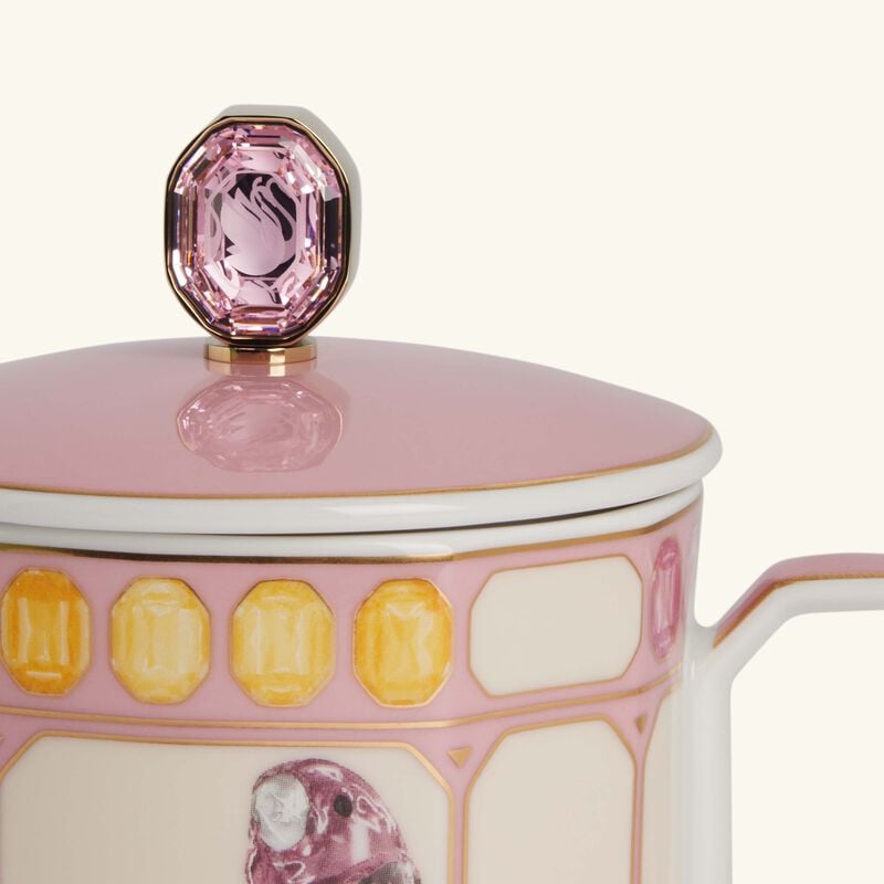 Idyllia Mug with Lid Finch Pink rosenthal idyllia mug with lid finch pink