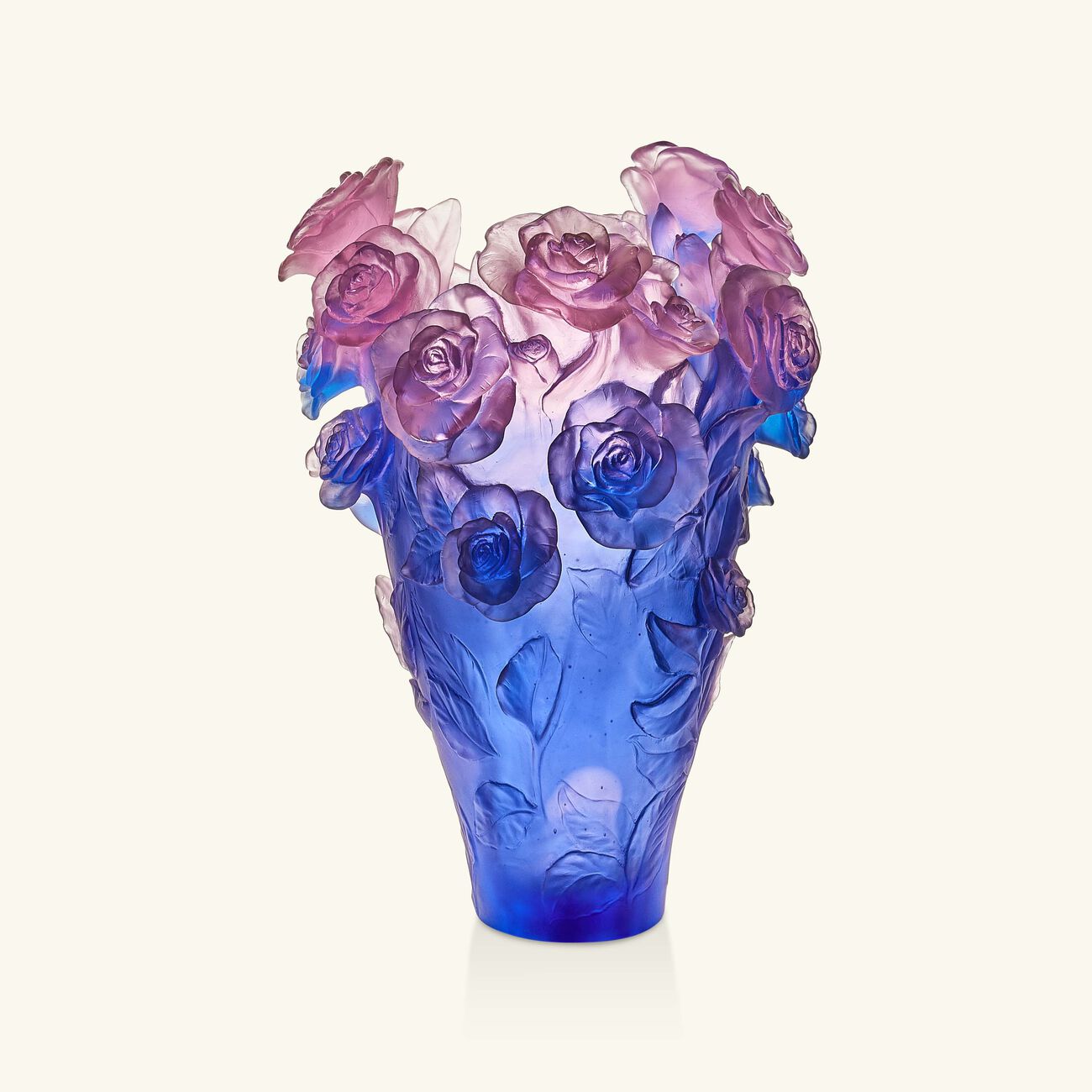 Rose Passion Magnum Vase Large Pink Limited Edition daum rose passion magnum vase large pink limited edition