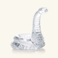 baccarat zodiaque snake figurine small clear