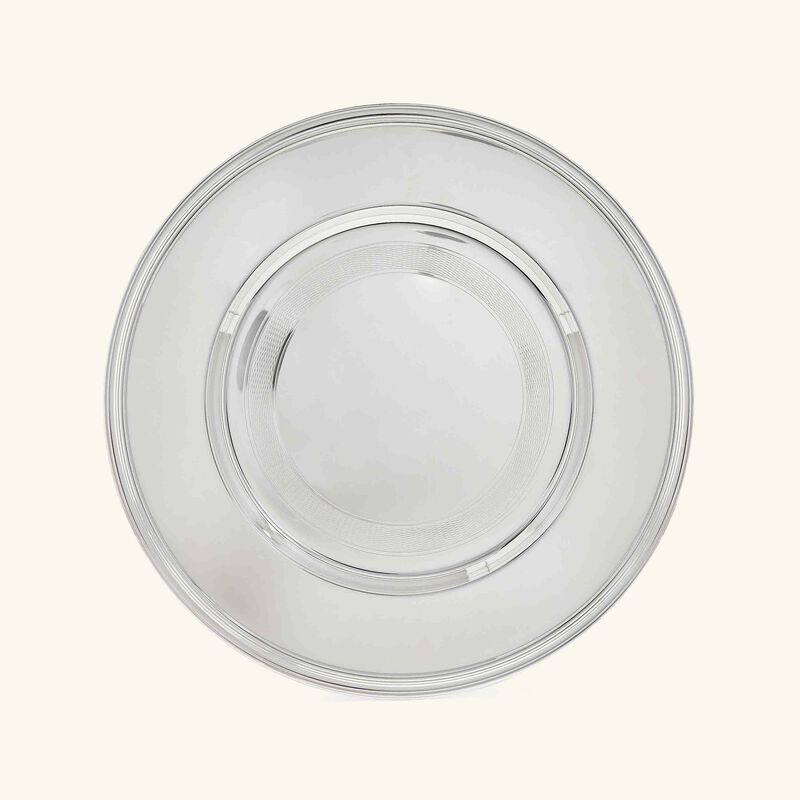 christofle timeless charger plate round silver plated 29cm