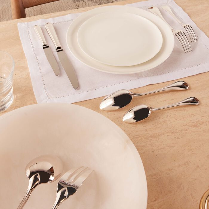 كريستوفل طقم الفضيات آلبي  110 قطع  مع صندوق إمبريال باللون الفضي