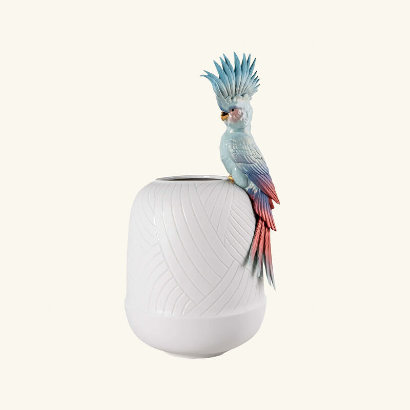 Cockatoo Vase Large White lladro cockatoo vase large white
