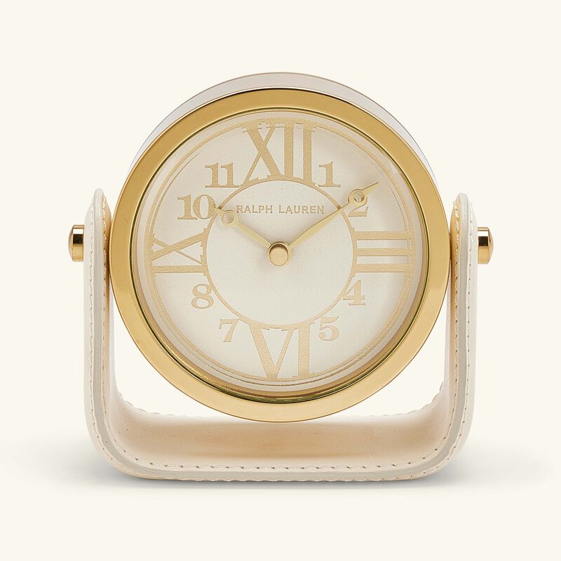 رالف لورين هوم ساعة الحائط برينان باللون الذهبي