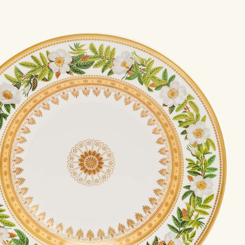 bernardaud botanique soup plate round green 23cm