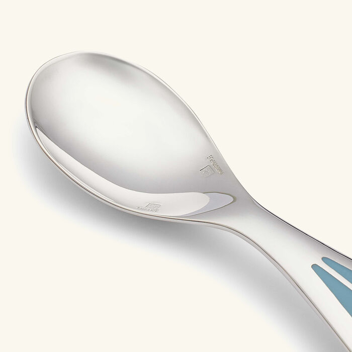 christofle quartz talisman baby spoon blue