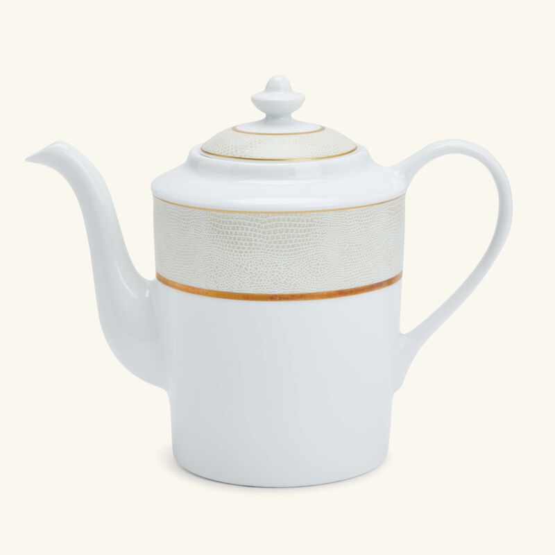 Sauvage Blanc Coffee Pot Gold bernardaud sauvage blanc coffee pot gold