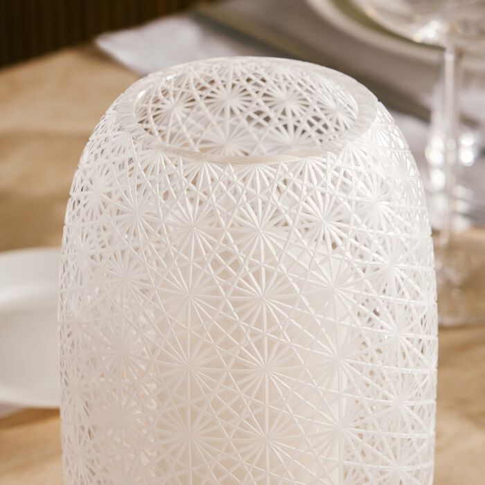 ruckl odette vase round small clear