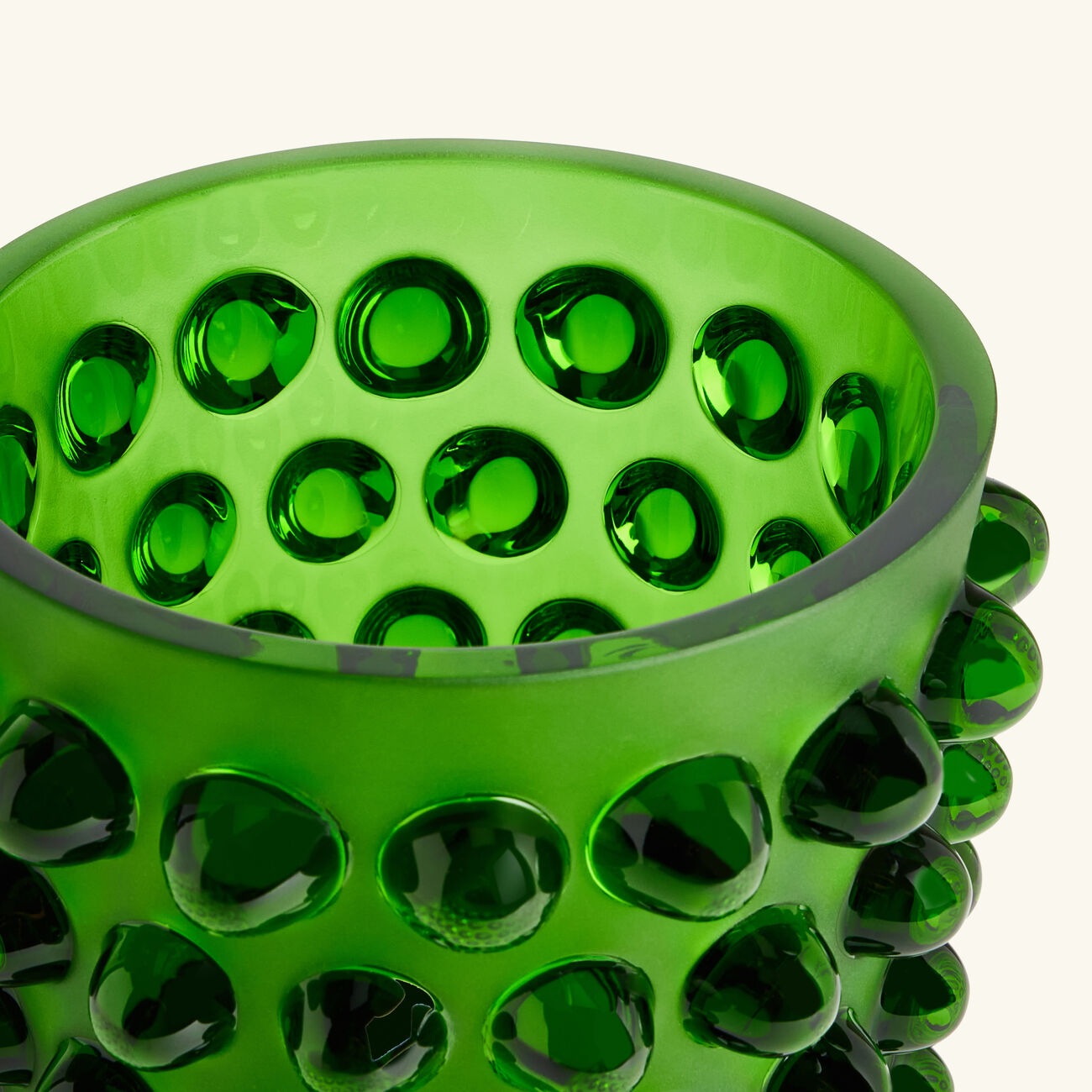 lalique mossi vase small green