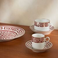 Labirinto Espresso Saucers Red Set of 2 ginori 1735 labirinto espresso saucers red set of 2