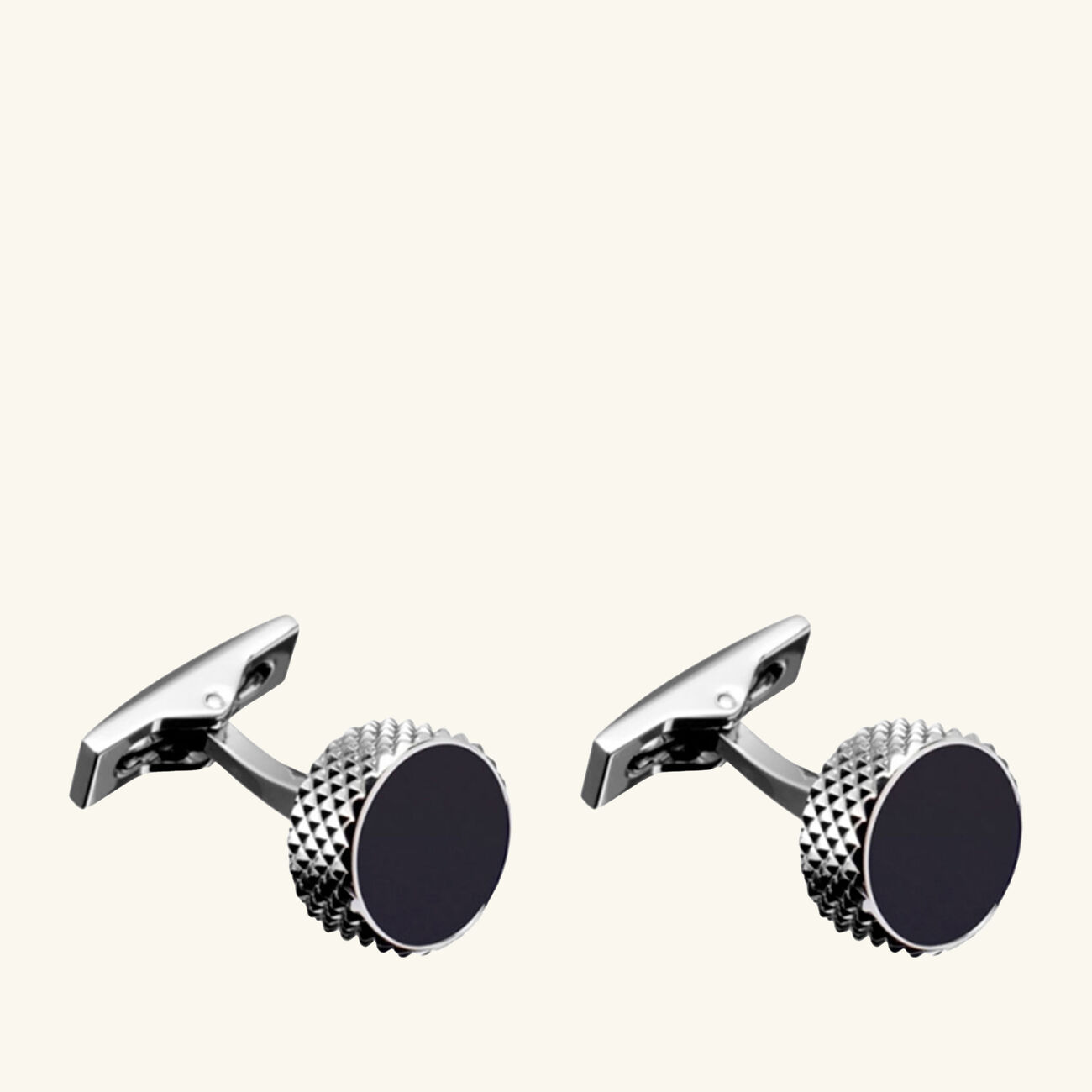 Cufflinks Round Silver st dupont cufflinks round silver