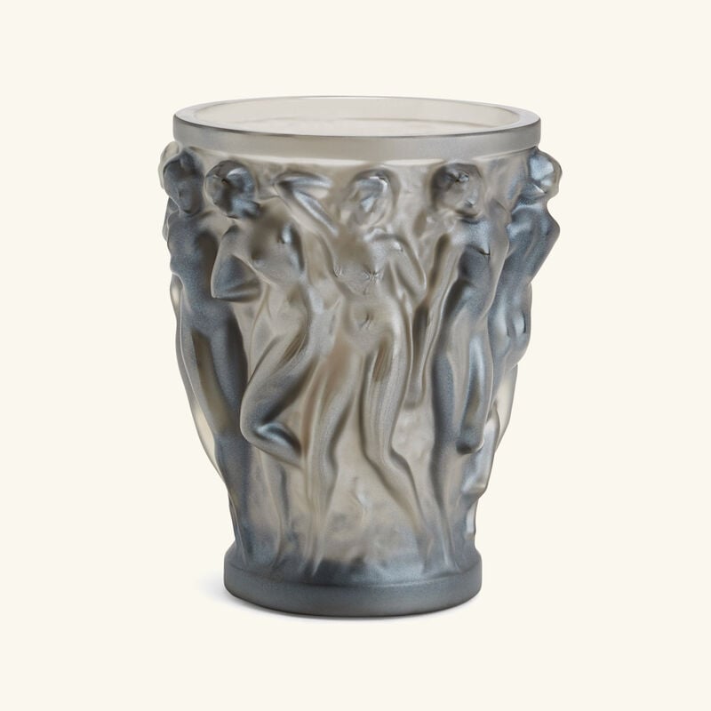 Bacchantes Vase Small Brown lalique bacchantes vase small brown