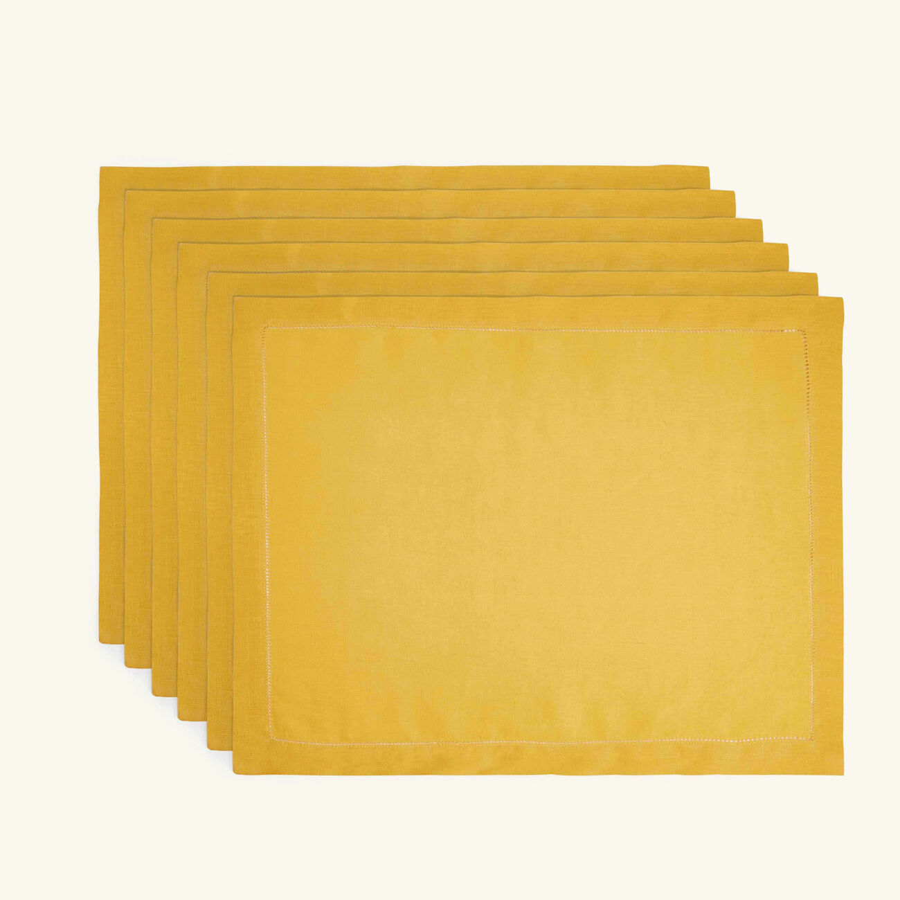 Feliz Placemat Yellow Set Of 6 catherine denoual feliz placemat yellow set of 6