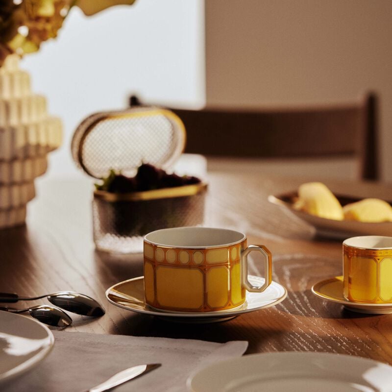 rosenthal signum jonquil tea cup   saucer yellow