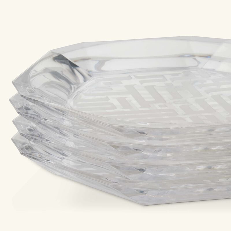 dimlaj dar bread plate clear 18cm set of 4