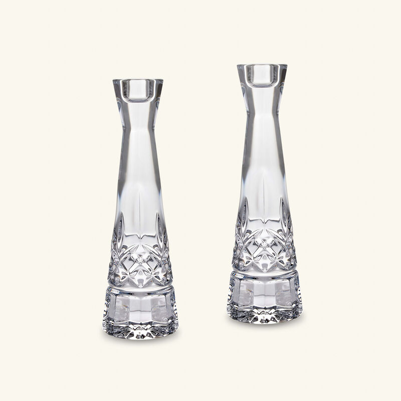 waterford lismore round candleholder clear