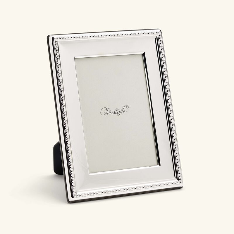 christofle perles picture frame silver 10x15cm