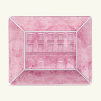 versace palazzo decorative tray squre pink