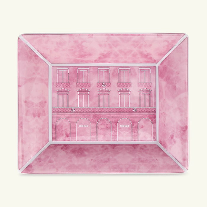 Palazzo Decorative Tray Squre Pink versace palazzo decorative tray squre pink