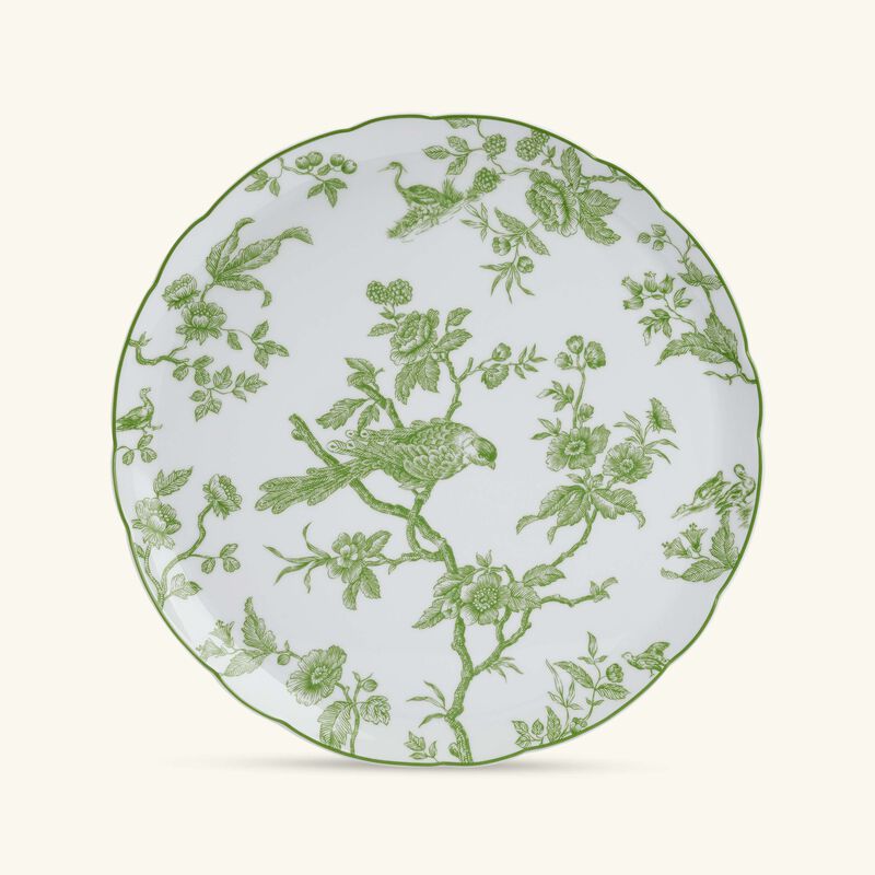 bernardaud albertine tart platter round green 32cm