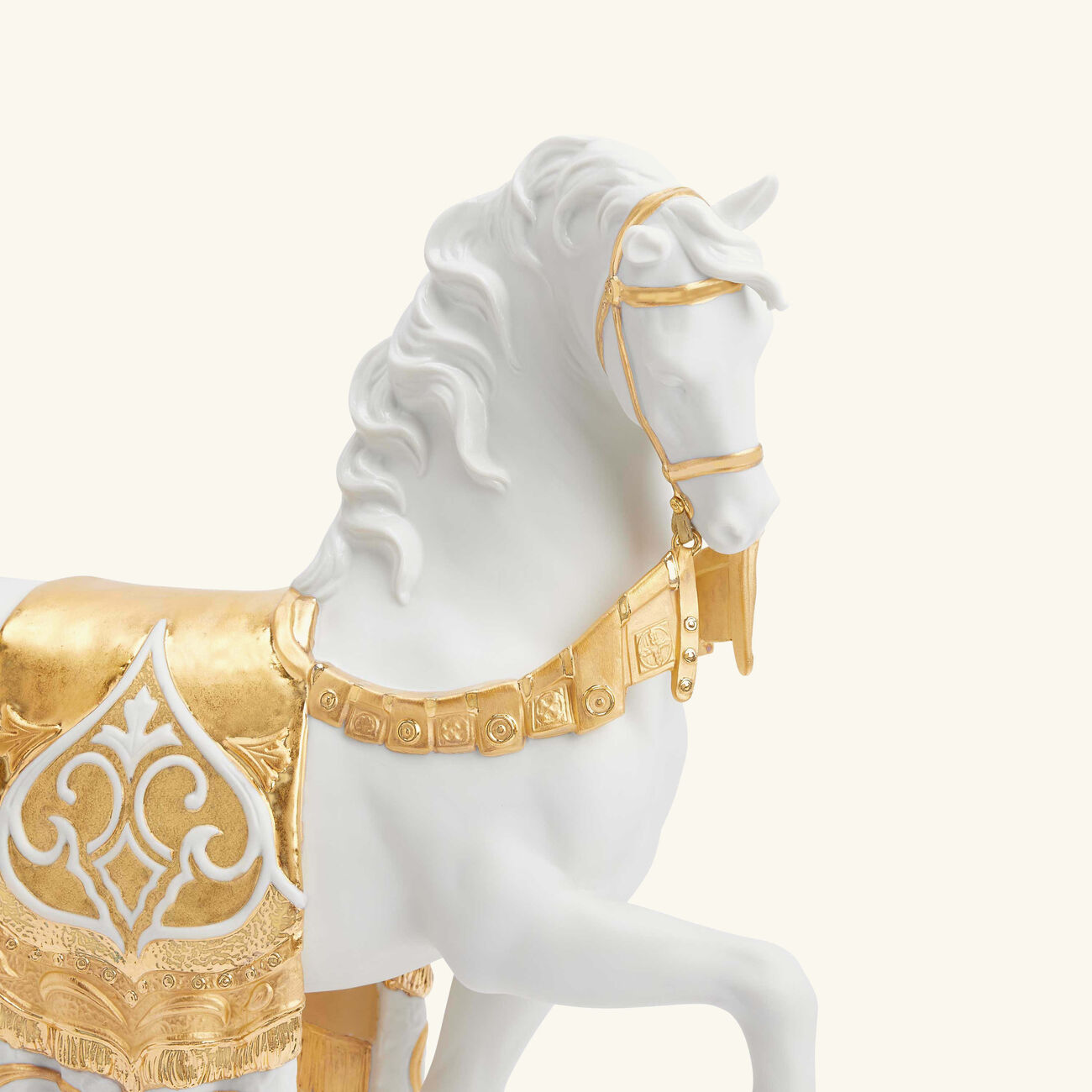 lladro a regal steed horse sculpture large gold