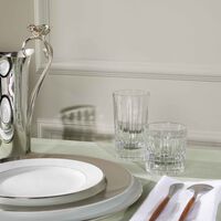 christofle iriana highball drinking glass clear set of 2