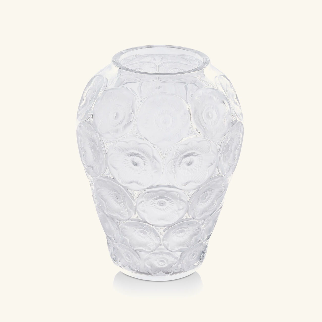 Anmones Vase Medium Clear lalique anmones vase medium clear
