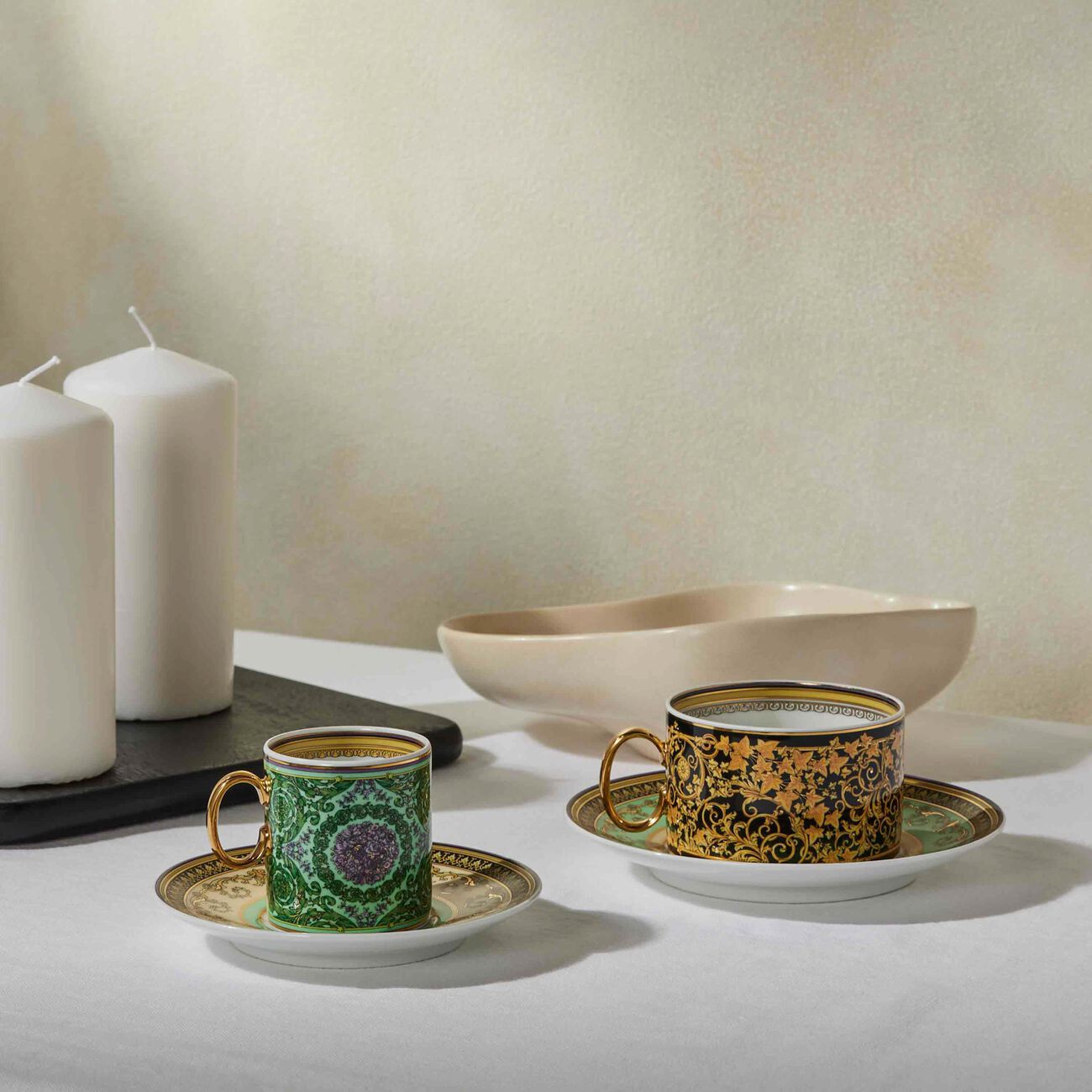 versace barocco mosaic tea cup   saucer pattern