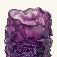 daum camellia vase small violet