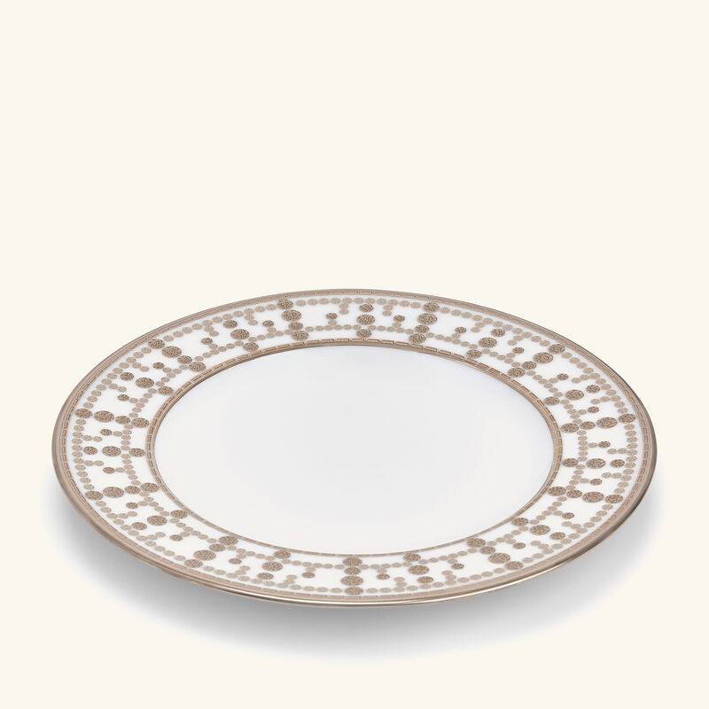 haviland tiara bread   butter plate round silver 16cm