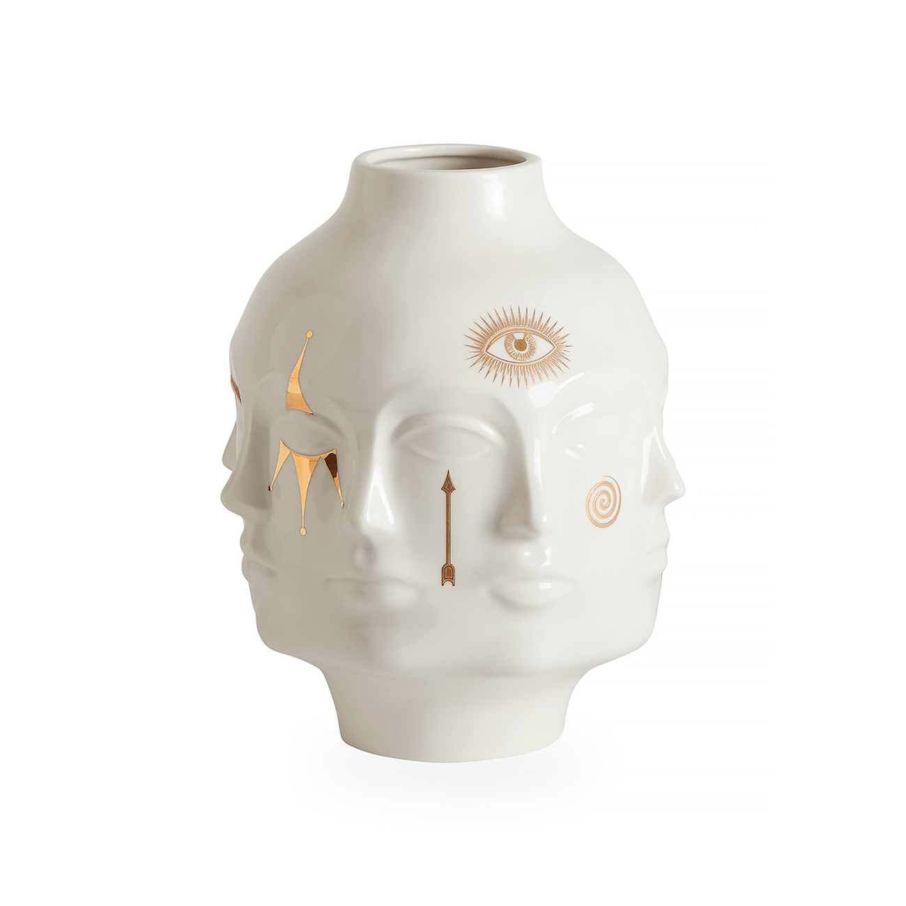 Gilded Muse Dora Maar Vase Medium White jonathan adler gilded muse dora maar vase medium white
