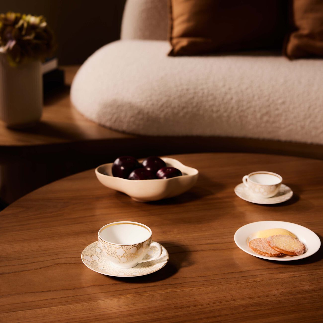 bernardaud reves tea cup   saucer gold